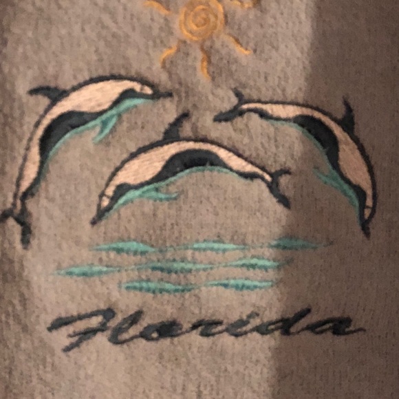 🐬 Baby Blue Florida Dolphin Pullover Sweater - Picture 7 of 7